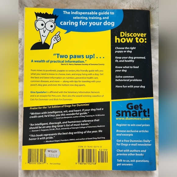 2/$20 -Dogs For Dummies Softcover Book - Picture 2 of 2